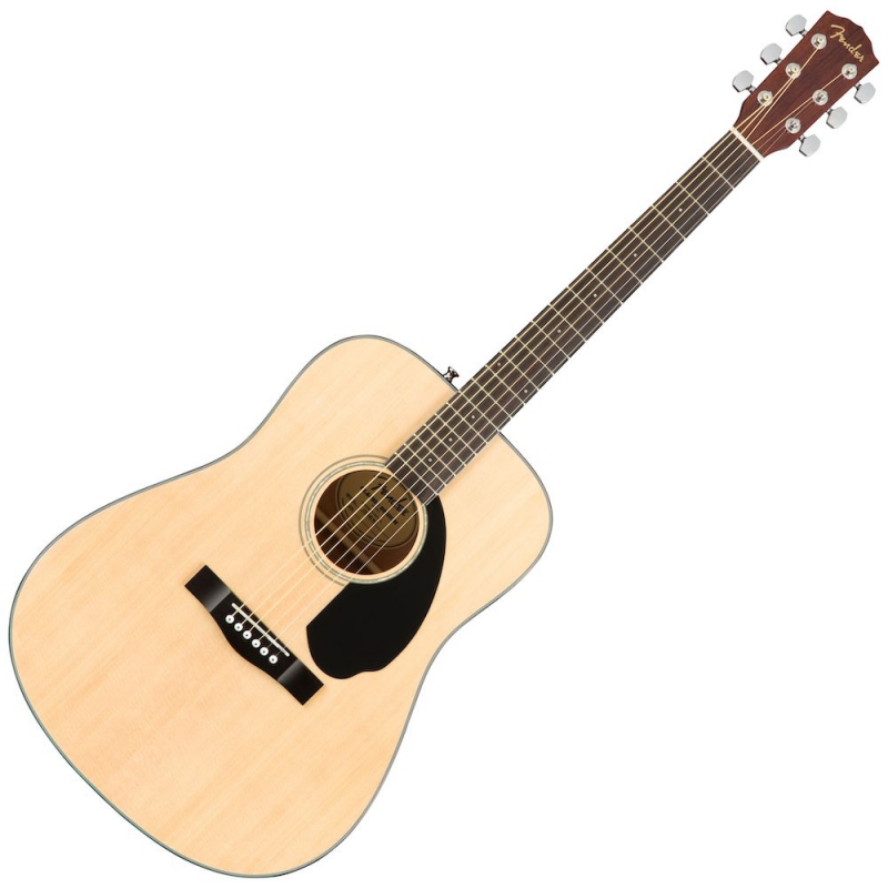 Fender CD-60S D桶面單板木吉他 - 原木色