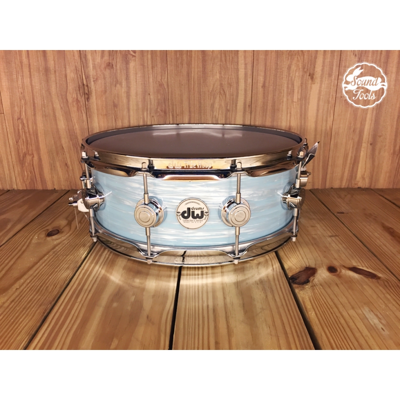 DW Snare 5x14 Pale Blue Oyster