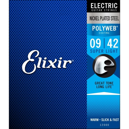 Elixir Polyweb 厚包覆 09-42 電吉他弦 (12000)