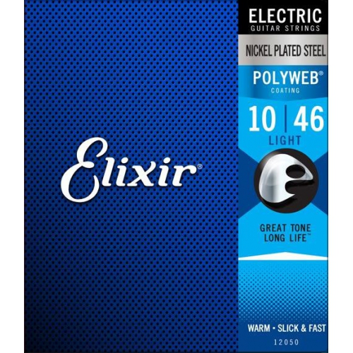 Elixir Polyweb 厚包覆 10-46 電吉他弦 (12050)