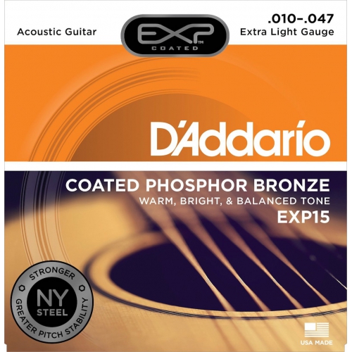 D'Addario EXP15 10-47 木吉他弦 Phospher Bronze 磷青銅